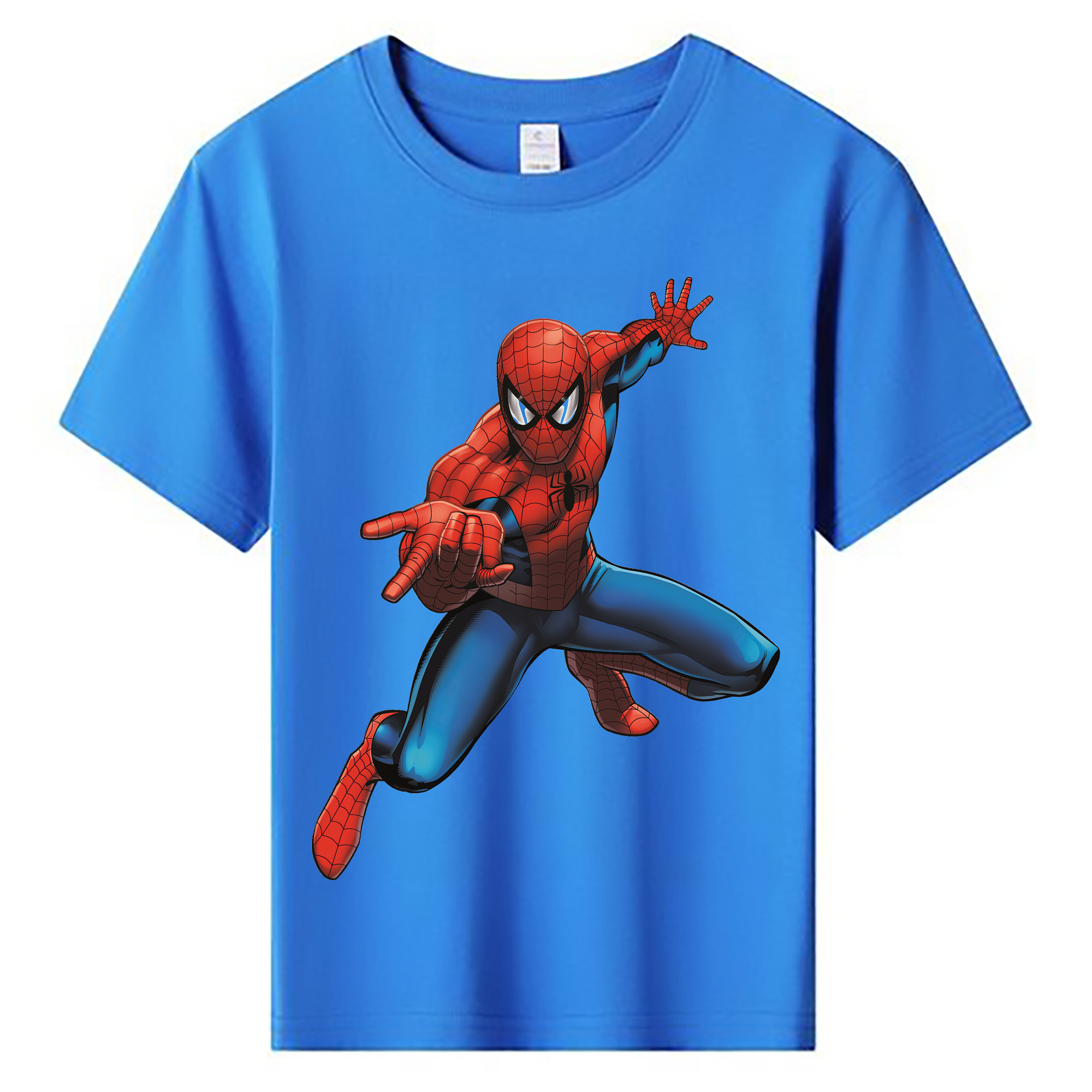 （画像用） Spider Man スパイダーマン 綿100％キッズTシャツ（フロントプリント）